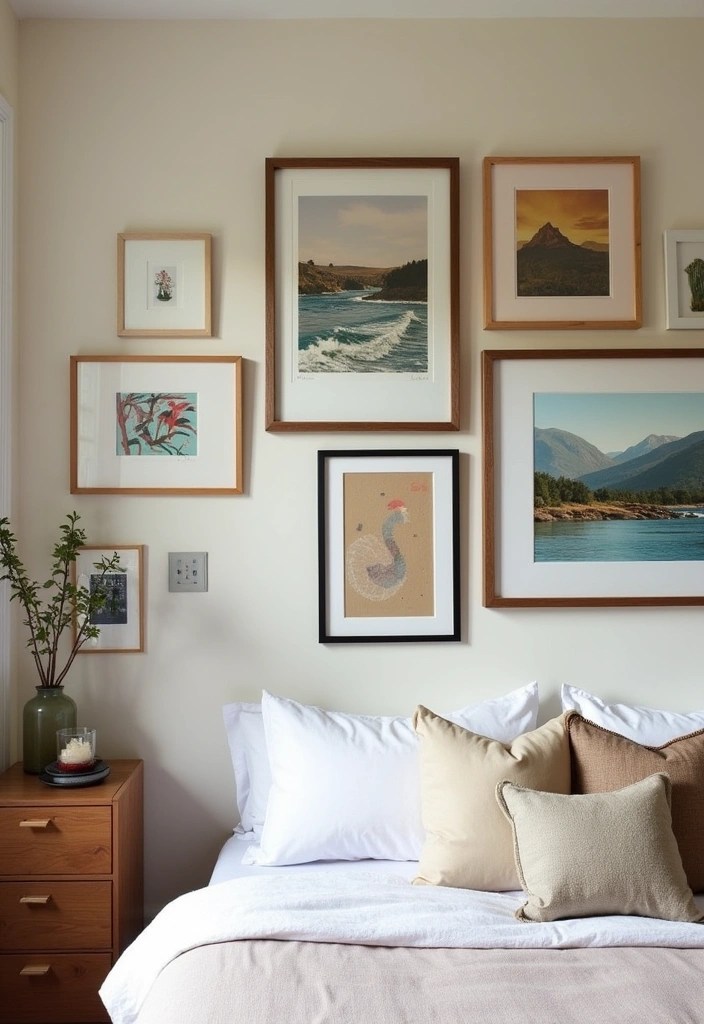 15 Stunning Bedroom Transformations Under $200 - 2. Wall Art Galore