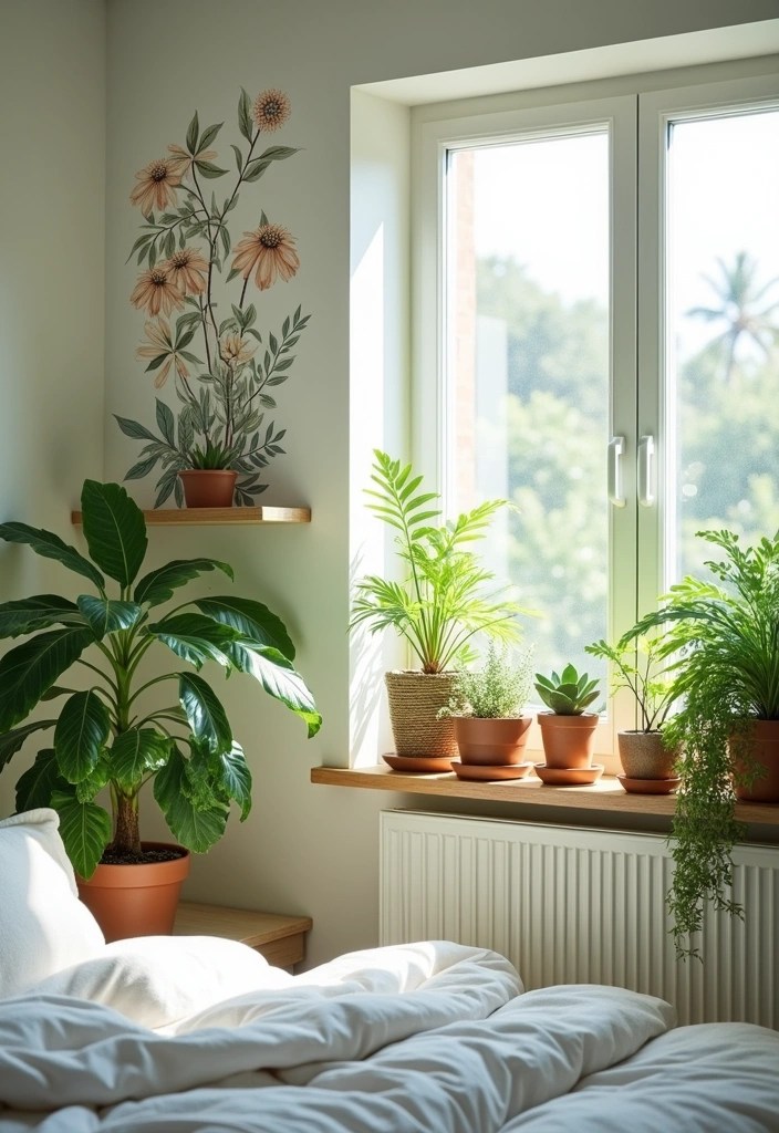 15 Stunning Bedroom Transformations Under $200 - 6. Nature-Inspired Decor