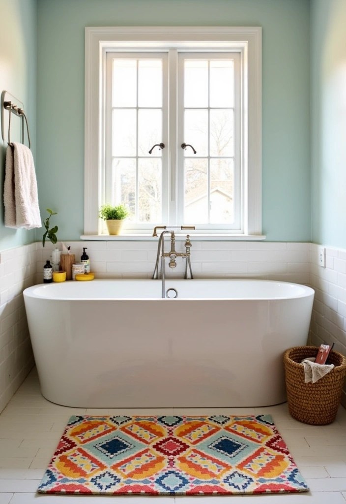 17 Bathroom Renovation Ideas to Steal That Are Under $300! - 10. Unique Bath Mat