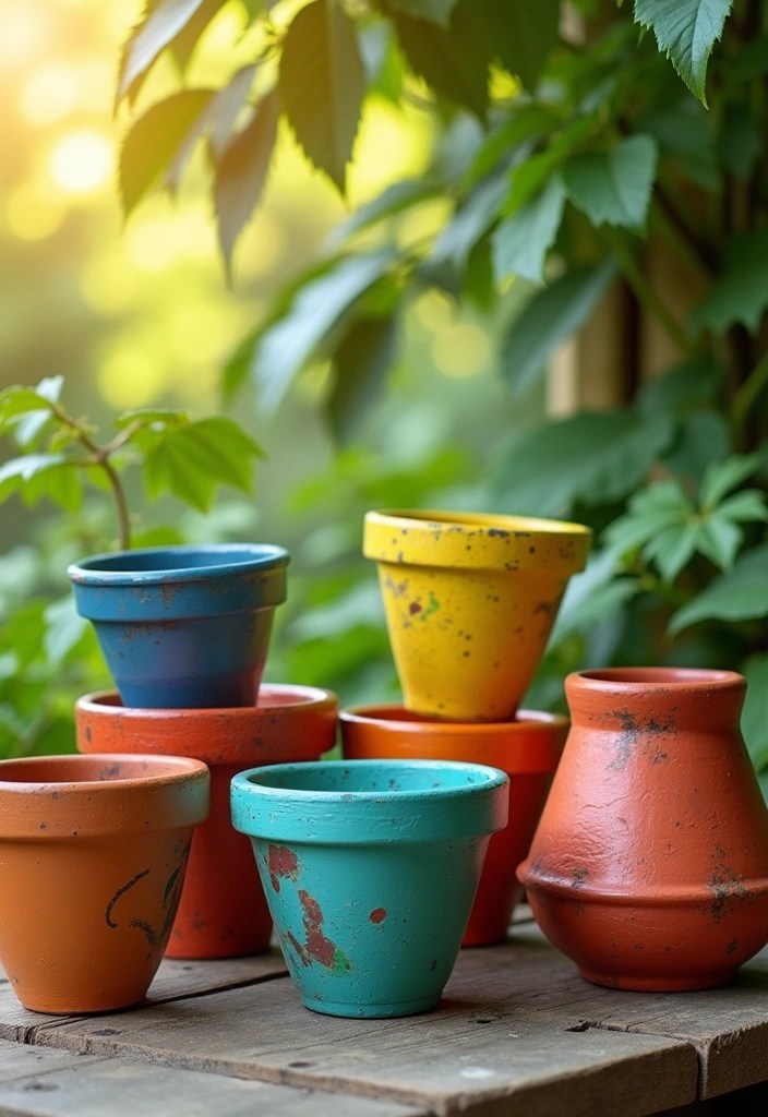 25 DIY Decor Projects That’ll Transform Your Home on a Dime! - 2. Painted Terracotta Pots
