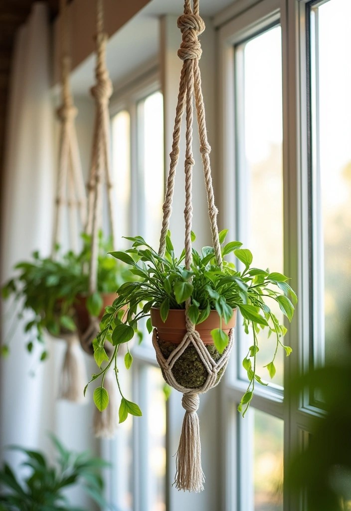 25 DIY Decor Projects That’ll Transform Your Home on a Dime! - 6. DIY Macrame Plant Hangers