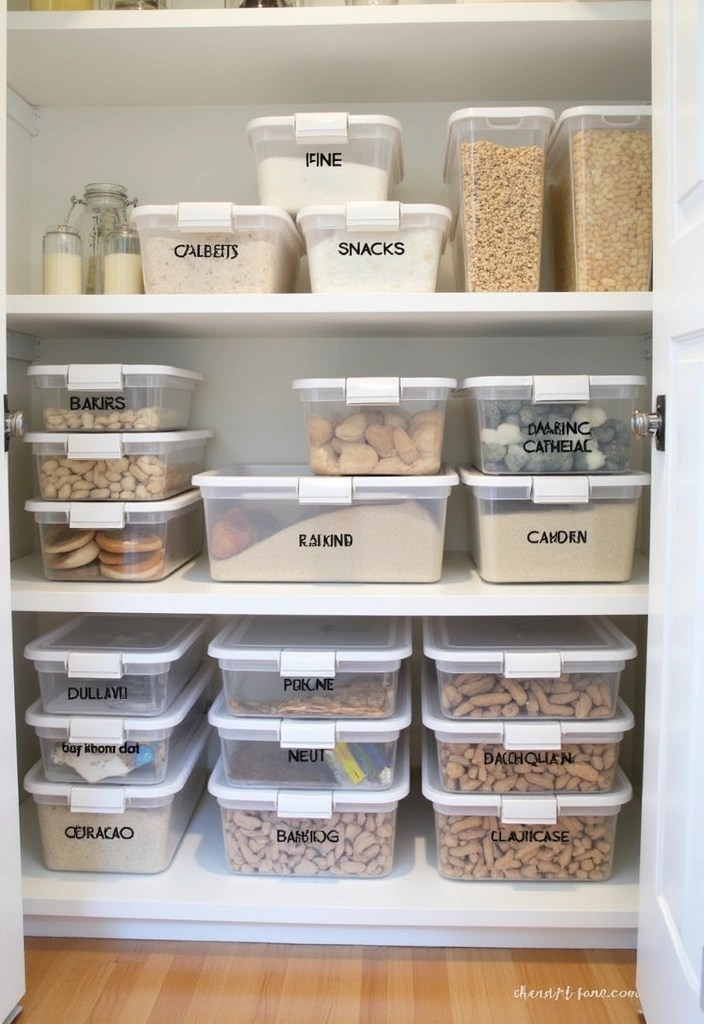 15 Kitchen Organization Hacks That Will Change Your Life! - 6. Clear Storage Bins