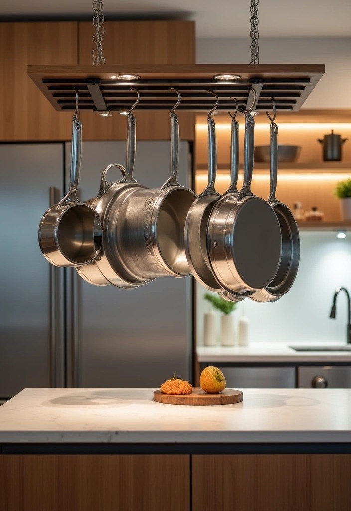 15 Kitchen Organization Hacks That Will Change Your Life! - 9. Hanging Pot Racks