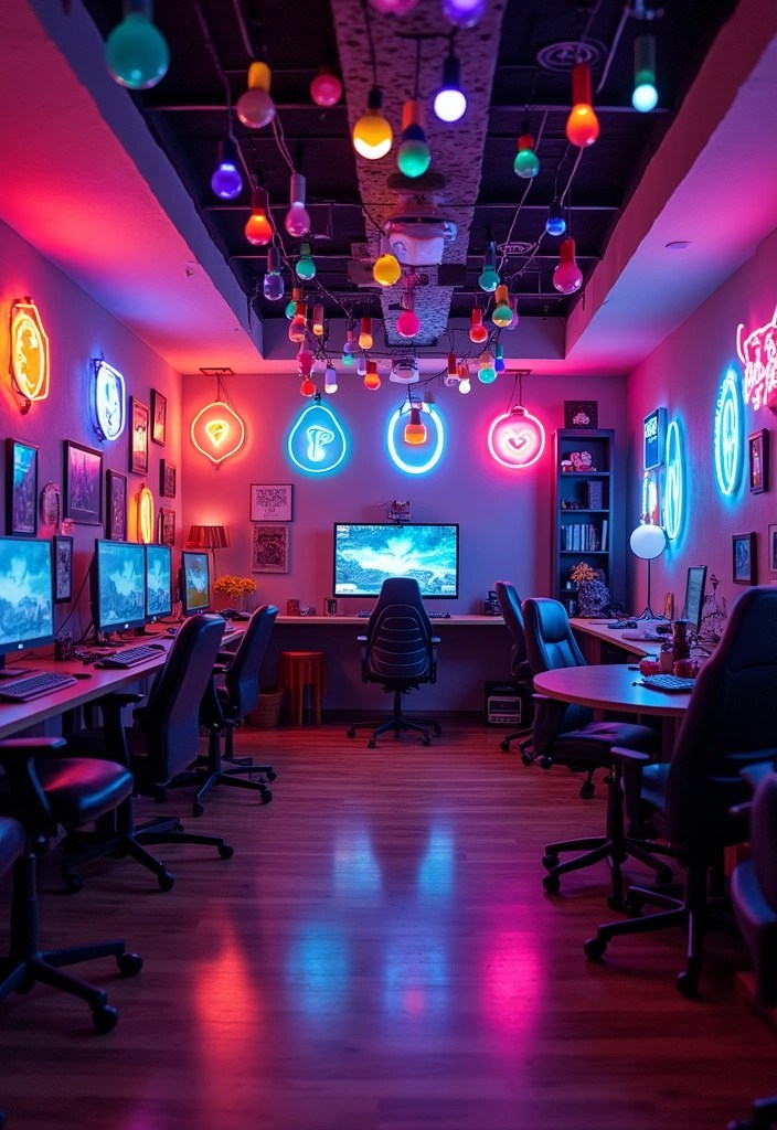 18 Lighting Ideas That'll Instantly Elevate Your Home's Ambiance - 13. Colorful Lighting Accents