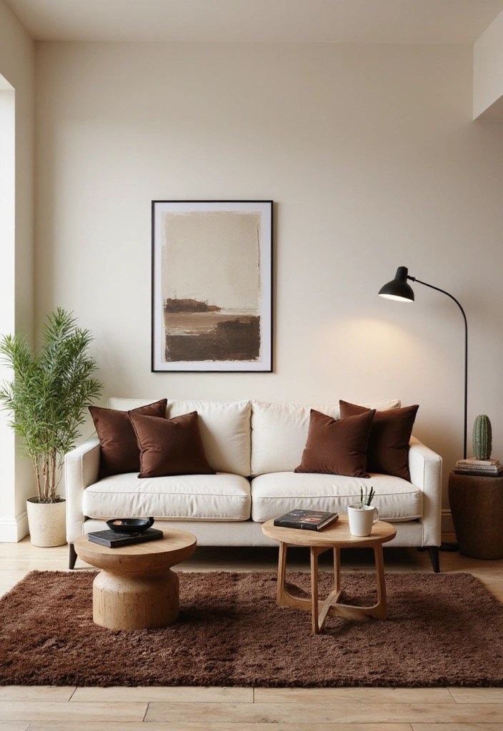 19 Bold Color Combinations That Will Make Your Home Pop - 12. Cream and Rich Chocolate