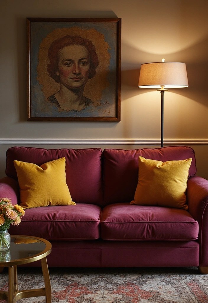 19 Bold Color Combinations That Will Make Your Home Pop - 9. Burgundy and Mustard