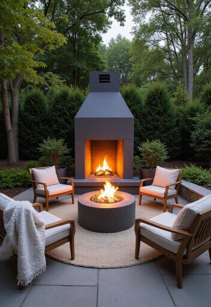 20 Stunning Outdoor Decor Ideas That Will Make Your Neighbors Envious This Summer! - 18. Modern Fireplaces
