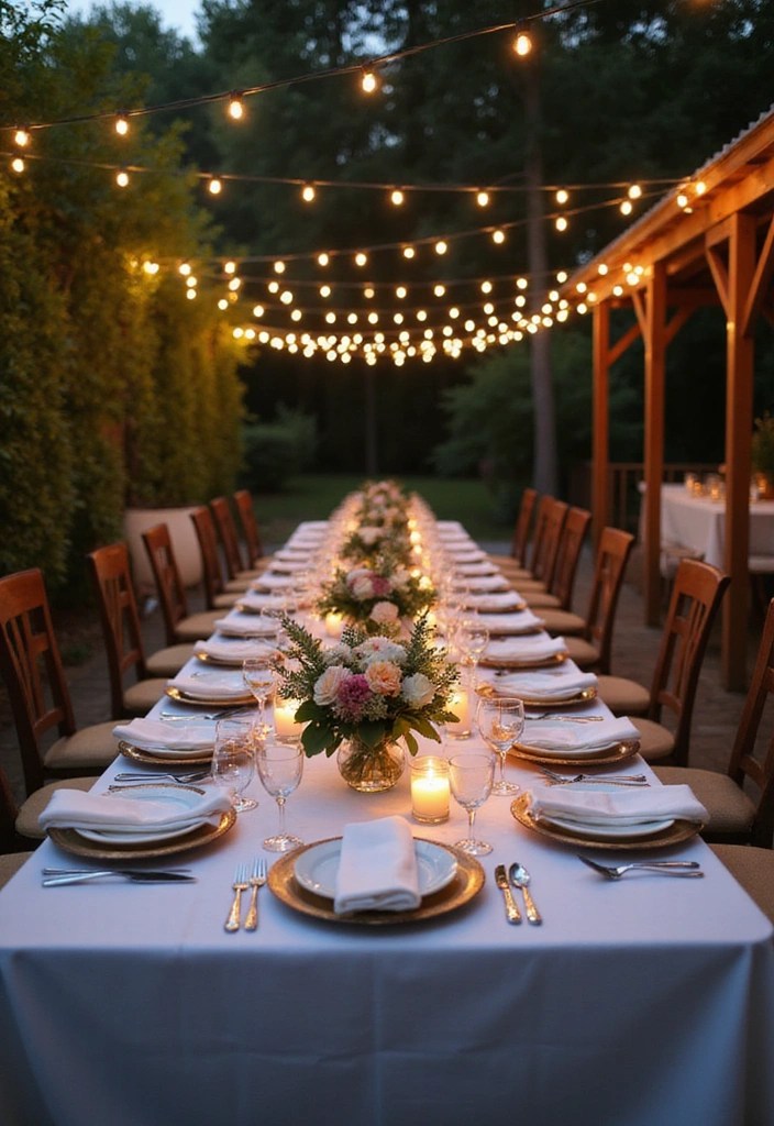 20 Stunning Outdoor Decor Ideas That Will Make Your Neighbors Envious This Summer! - 2. Elegant Dining Under the Stars