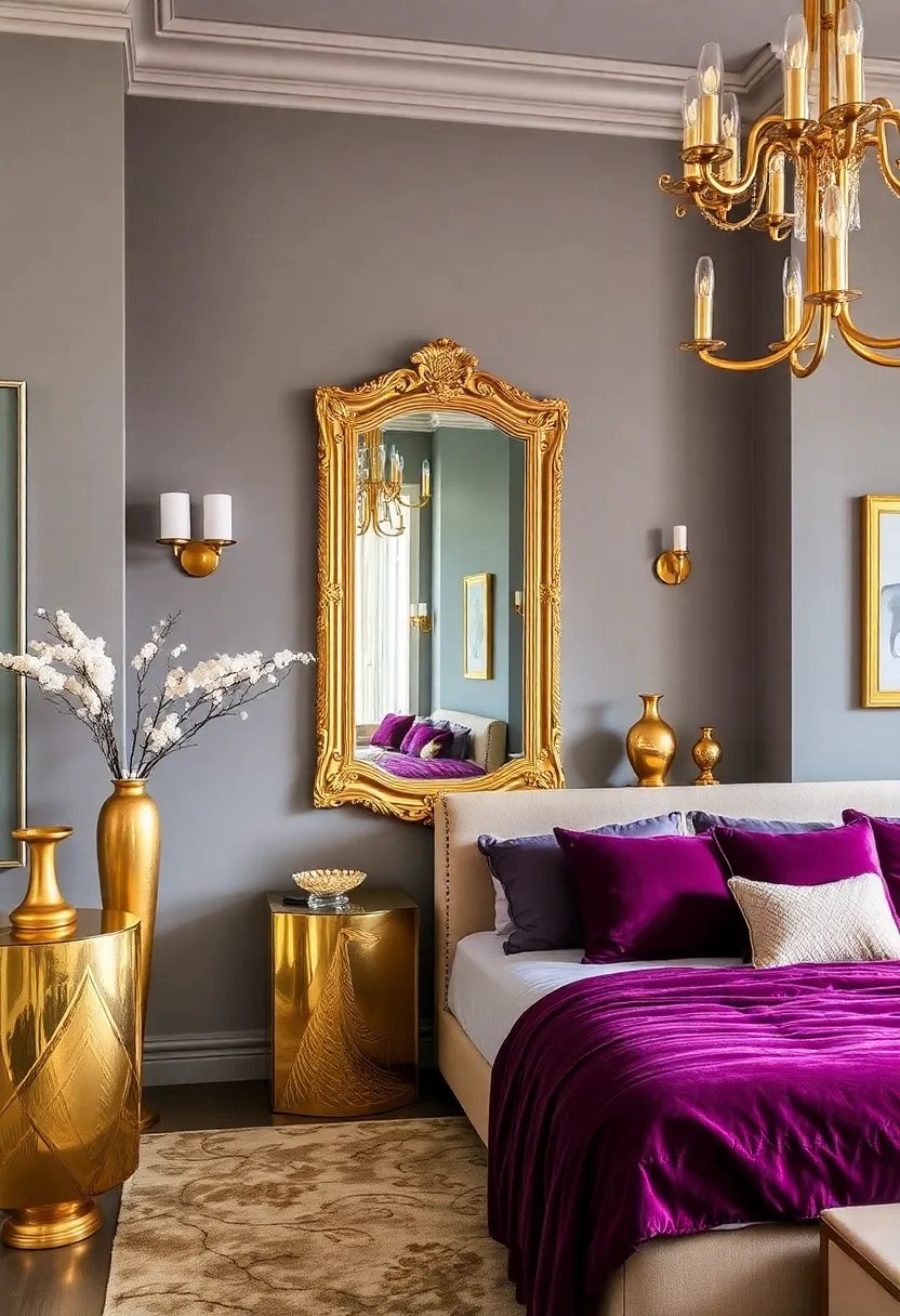 22 Dreamy Bedroom Makeovers That'll Turn Your Sleep Space Into a Sanctuary! - 11. Glamorous Gold Accents
