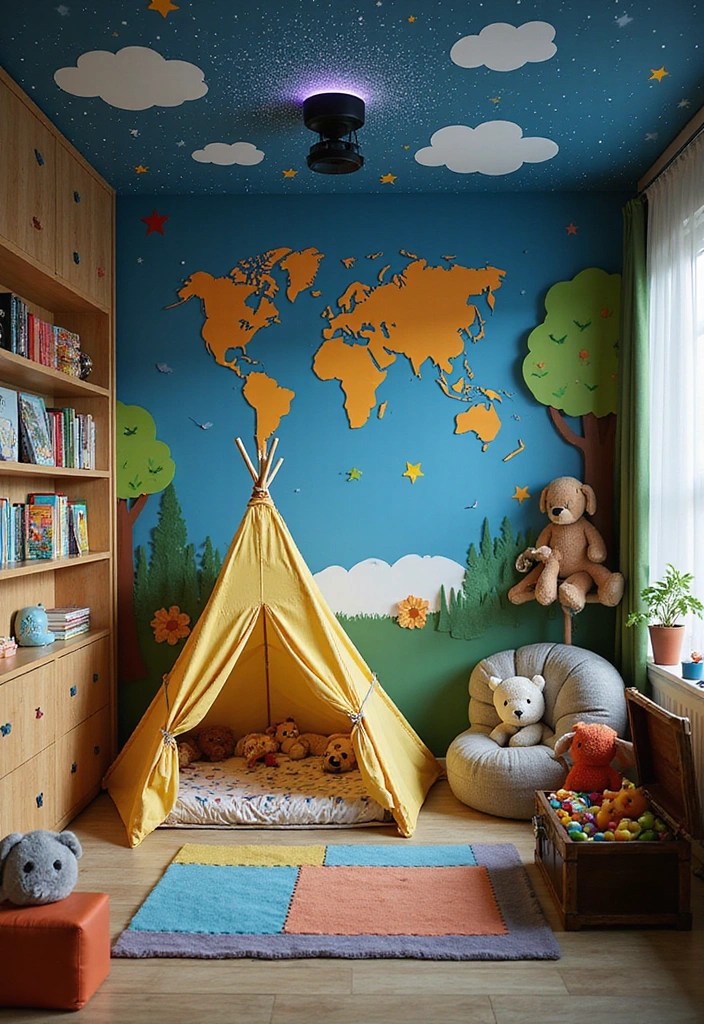 20 Fun Kids' Room Ideas That Will Make You the Coolest Parent Ever! - 1. Adventure-Themed Room: Explore the World!