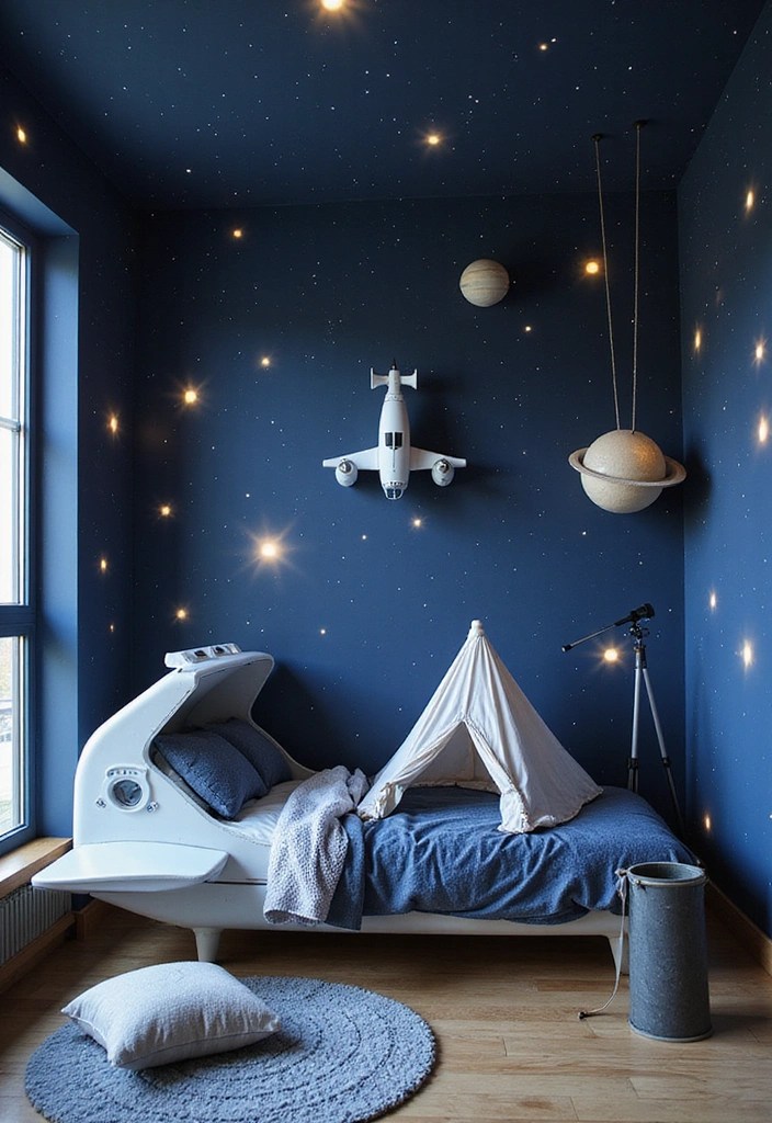 20 Fun Kids' Room Ideas That Will Make You the Coolest Parent Ever! - 9. Space Exploration Zone